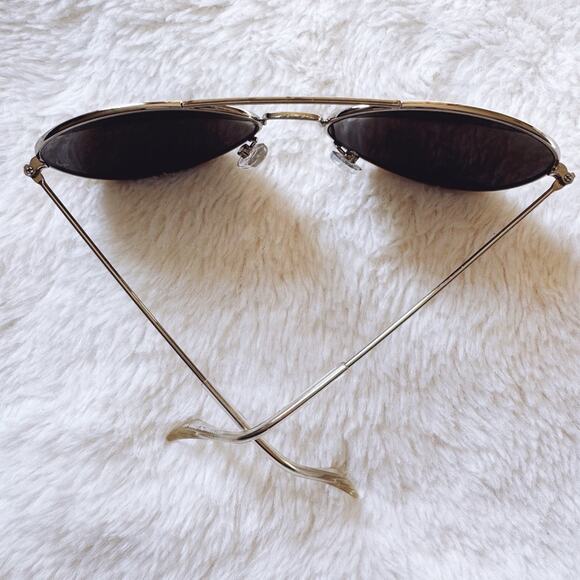 Flynn Silver W/ Mirrored Lenses Aviator Sunglasses - Picture 10 of 12